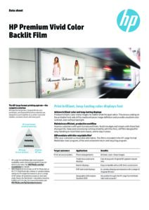 HP Premium Vivid Color Backlit Film 106,7cm X 30,5m - Image 2