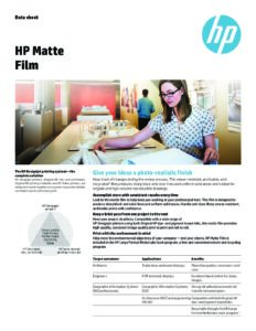 HP Matte Film 91,4cm X 38.1m - Image 2