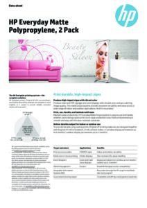 HP Everyday Matte Polypropylene, 2 Pack 61cm X 30,5m - Image 2