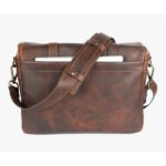 Roma Cognac Leather Camera Bag - Image 2
