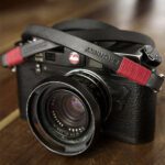 Tokyo #101 - Black & Red leather camera strap - Image 2