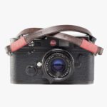 Tokyo #102 - Brown & Red leather camera strap
