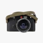 Roma #103 - Olive Green Leather camera strap