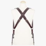 Tokyo #702 - Brown & Red dual leather camera strap - Image 2