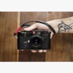 Tokyo #201 - Black & Red leather camera strap - Image 2