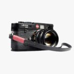 Tokyo #201 - Black & Red leather camera strap